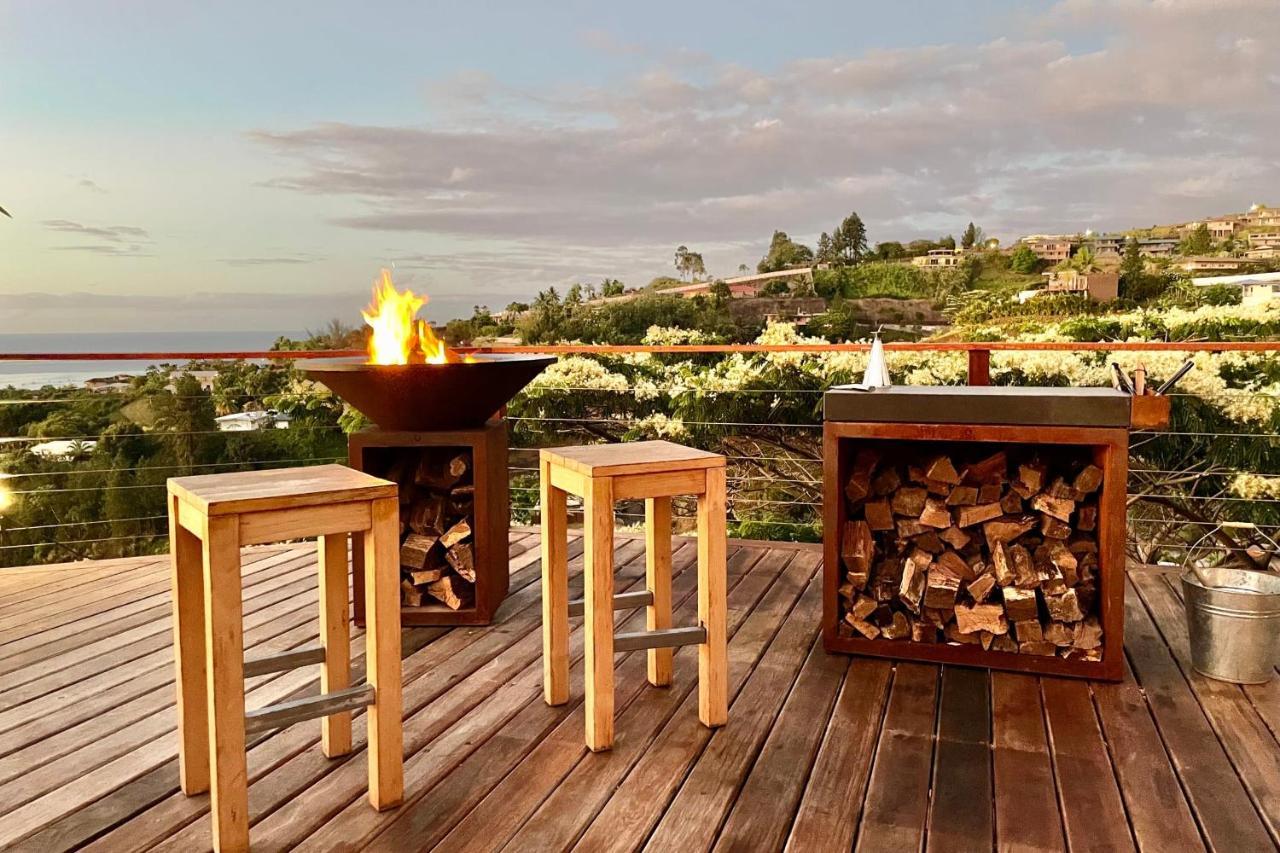 Villa Manuiti, Balinese Luxury Home - Private Swim Spa, Ocean View - Ofyr Bbq - Koi Pond Punaauia  Εξωτερικό φωτογραφία