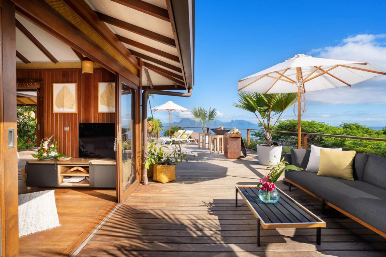 Villa Manuiti, Balinese Luxury Home - Private Swim Spa, Ocean View - Ofyr Bbq - Koi Pond Punaauia  Εξωτερικό φωτογραφία